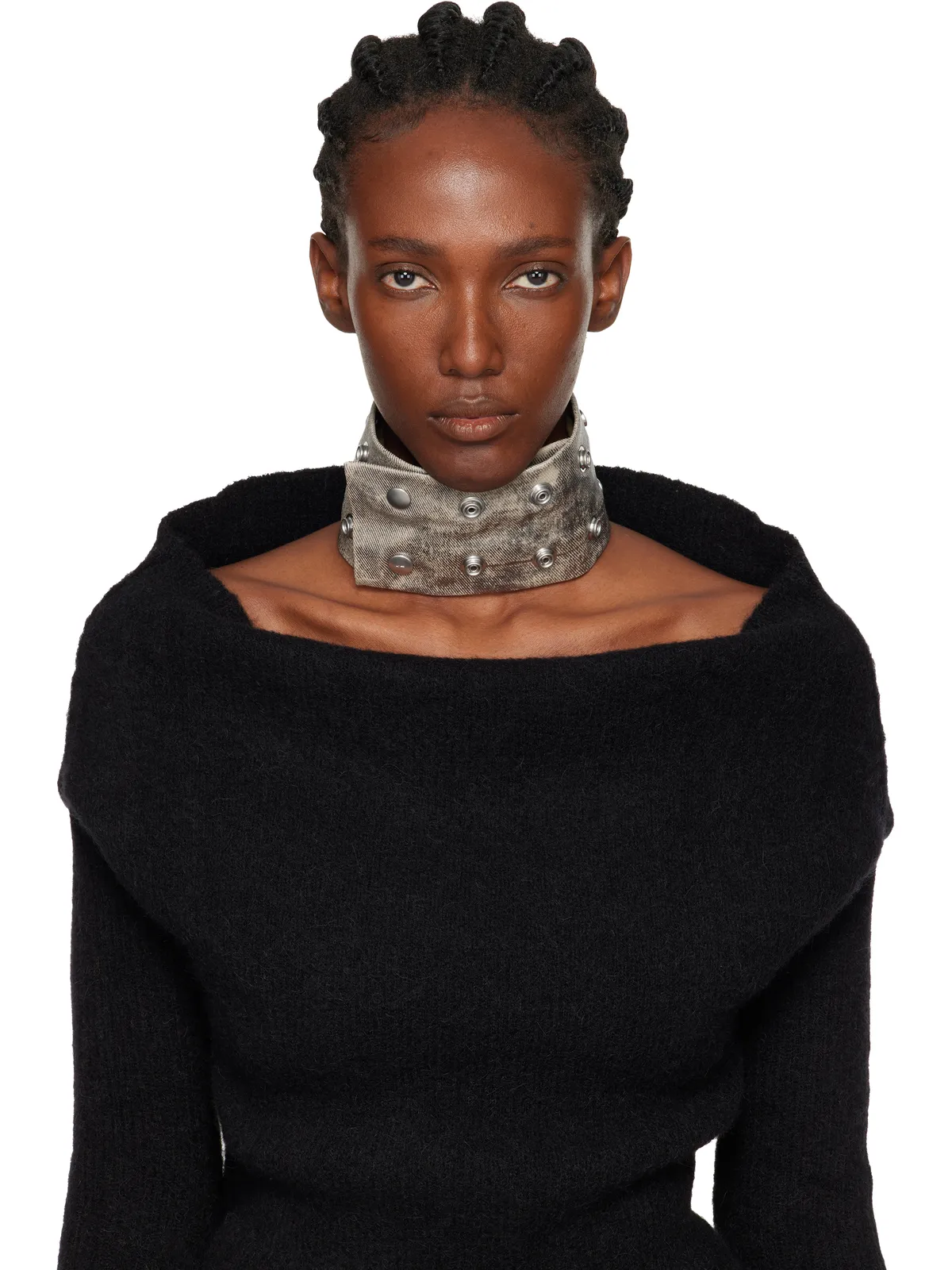 Rick Owens DRKSHDW Concordians Strobe Neck Band チョーカー - 画像2
