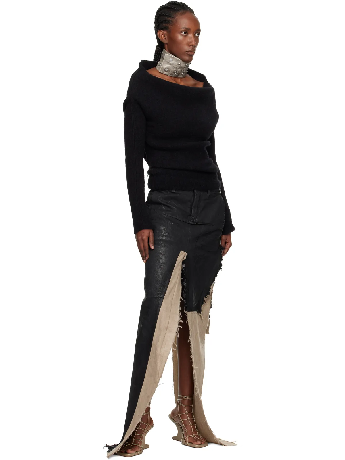 Rick Owens DRKSHDW Concordians Strobe Neck Band チョーカー - 画像3