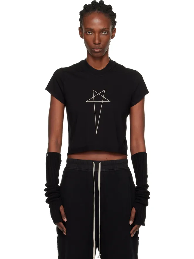 Rick Owens DRKSHDW Rick Owens DRKSHDW Concordians Cropped Small Level Tシャツの商品画像
