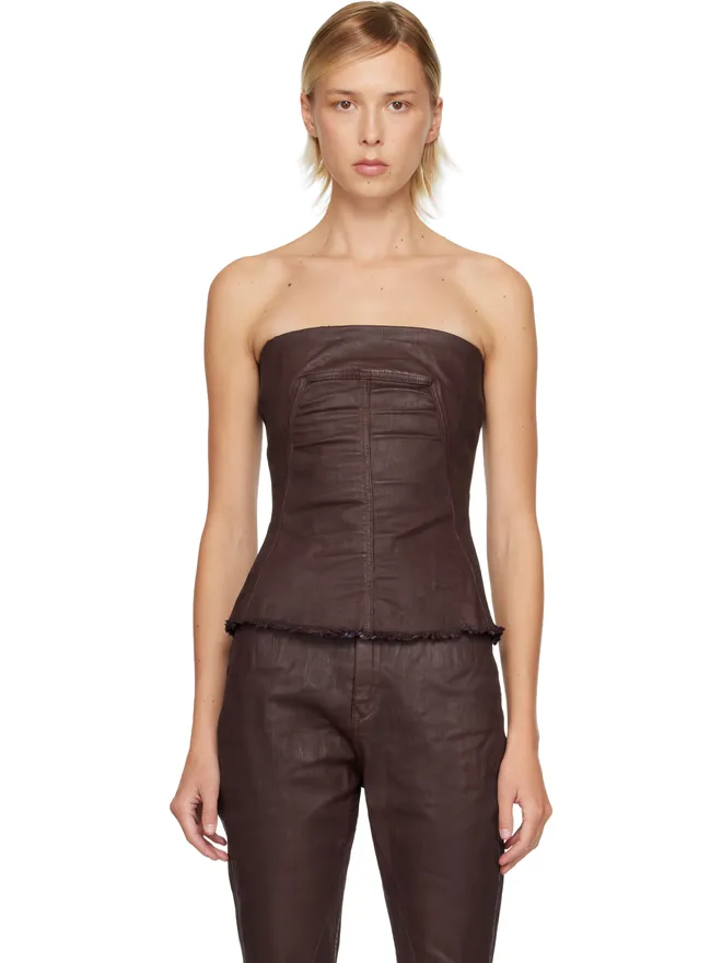 Rick Owens DRKSHDW Rick Owens DRKSHDW Concordians Bustier デニム トップスの商品画像