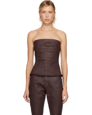 Rick Owens DRKSHDW Concordians Bustier デニム トップス - サムネイル1