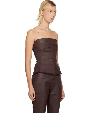Rick Owens DRKSHDW Concordians Bustier デニム トップス - サムネイル2