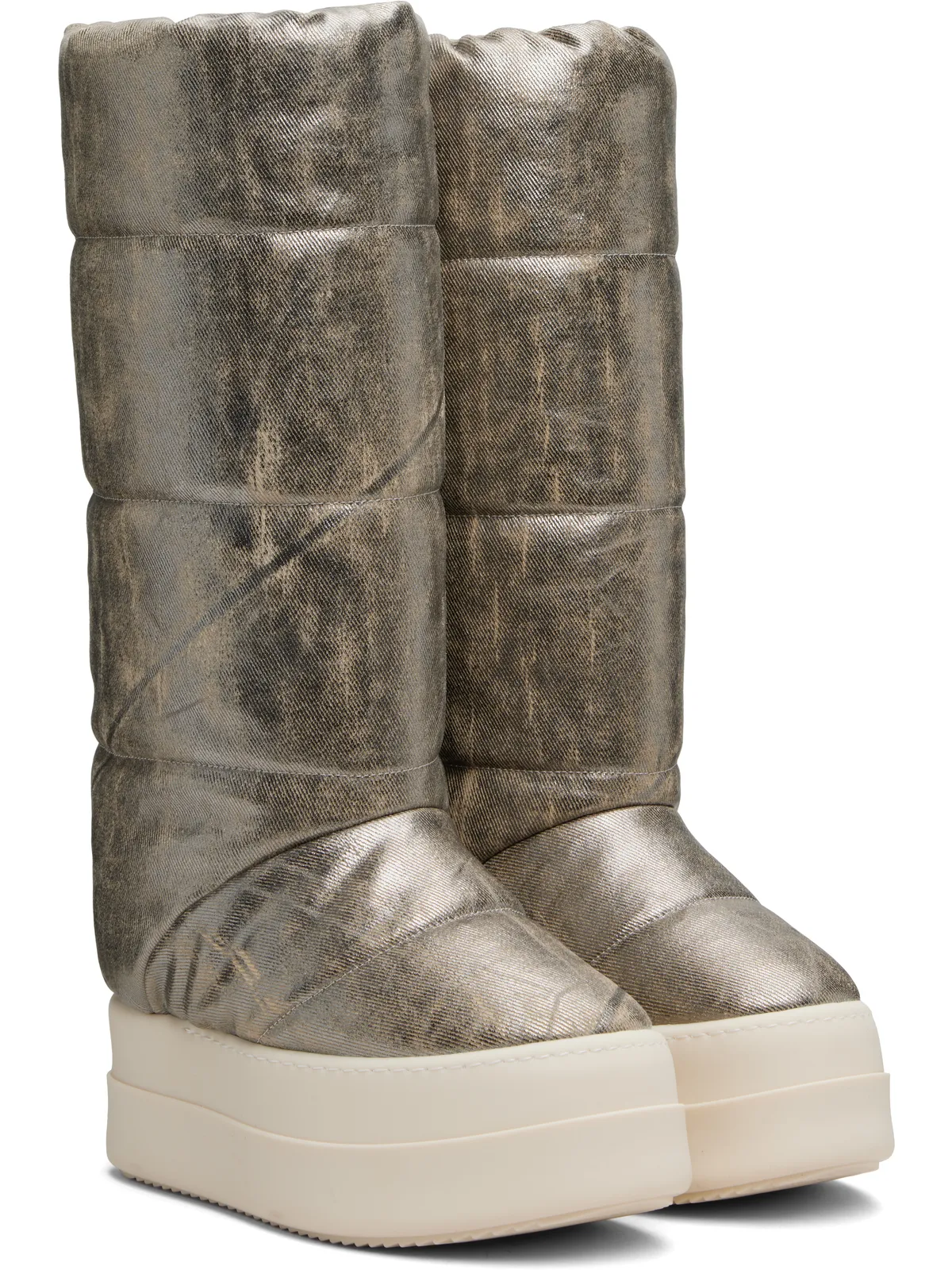 Rick Owens DRKSHDW Concordians Mega Bumper Knee High Lunar ブーツ - 画像4