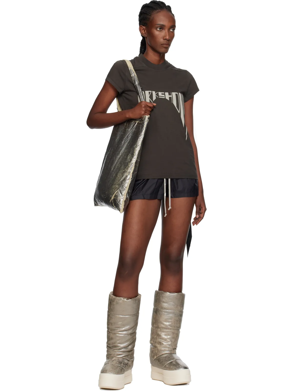Rick Owens DRKSHDW Concordians Mega Bumper Knee High Lunar ブーツ - 画像5