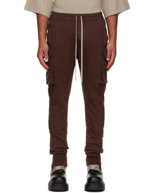 Rick Owens DRKSHDW バーガンディ Concordians Mastadon Cut カーゴパンツ - サムネイル1