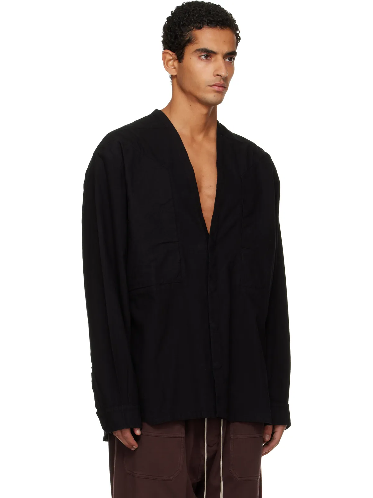 Rick Owens DRKSHDW Concordians Larry Jumbo Fogpocket シャツ - 画像2