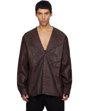 Rick Owens DRKSHDW Concordians LS Larry Jumbo Fogpocket デニムシャツ - サムネイル1