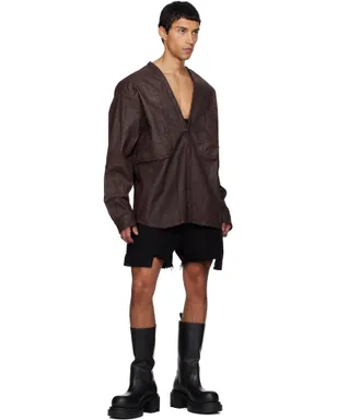 Rick Owens DRKSHDW Concordians LS Larry Jumbo Fogpocket デニムシャツ - サムネイル4