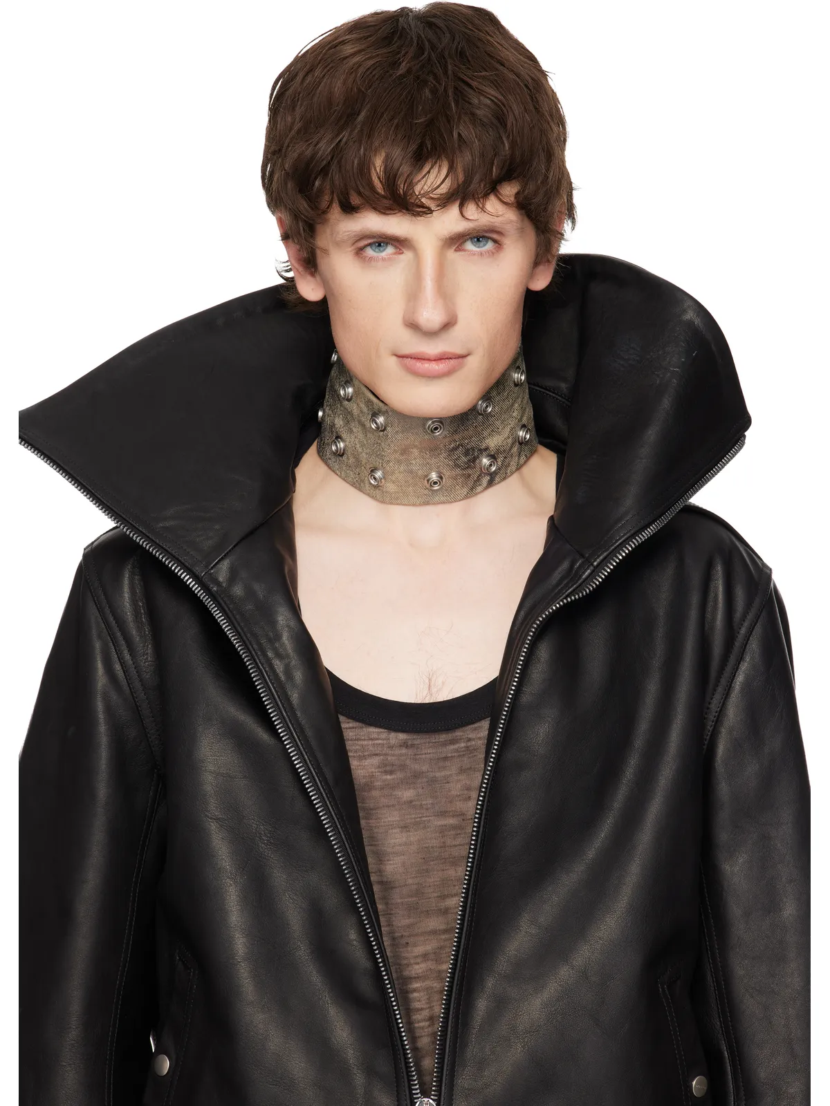 Rick Owens DRKSHDW Concordians Strobe Neck Band チョーカー - 画像2