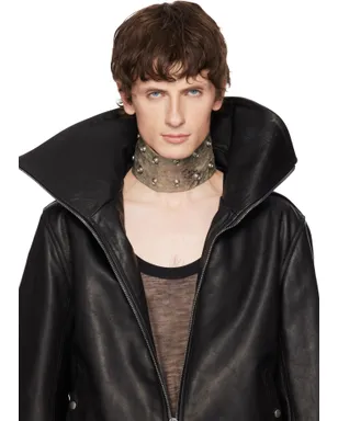 Rick Owens DRKSHDW Concordians Strobe Neck Band チョーカー - サムネイル2