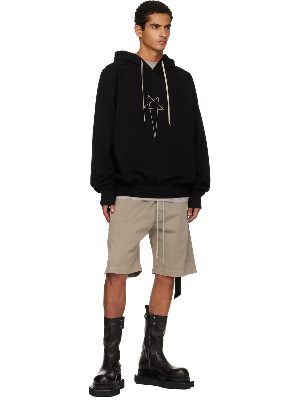 Rick Owens DRKSHDW Penta オーバーサイズ フーディ - 画像4