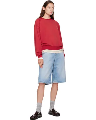 Acne Studios ルーズフィット デニムショートパンツ - サムネイル4