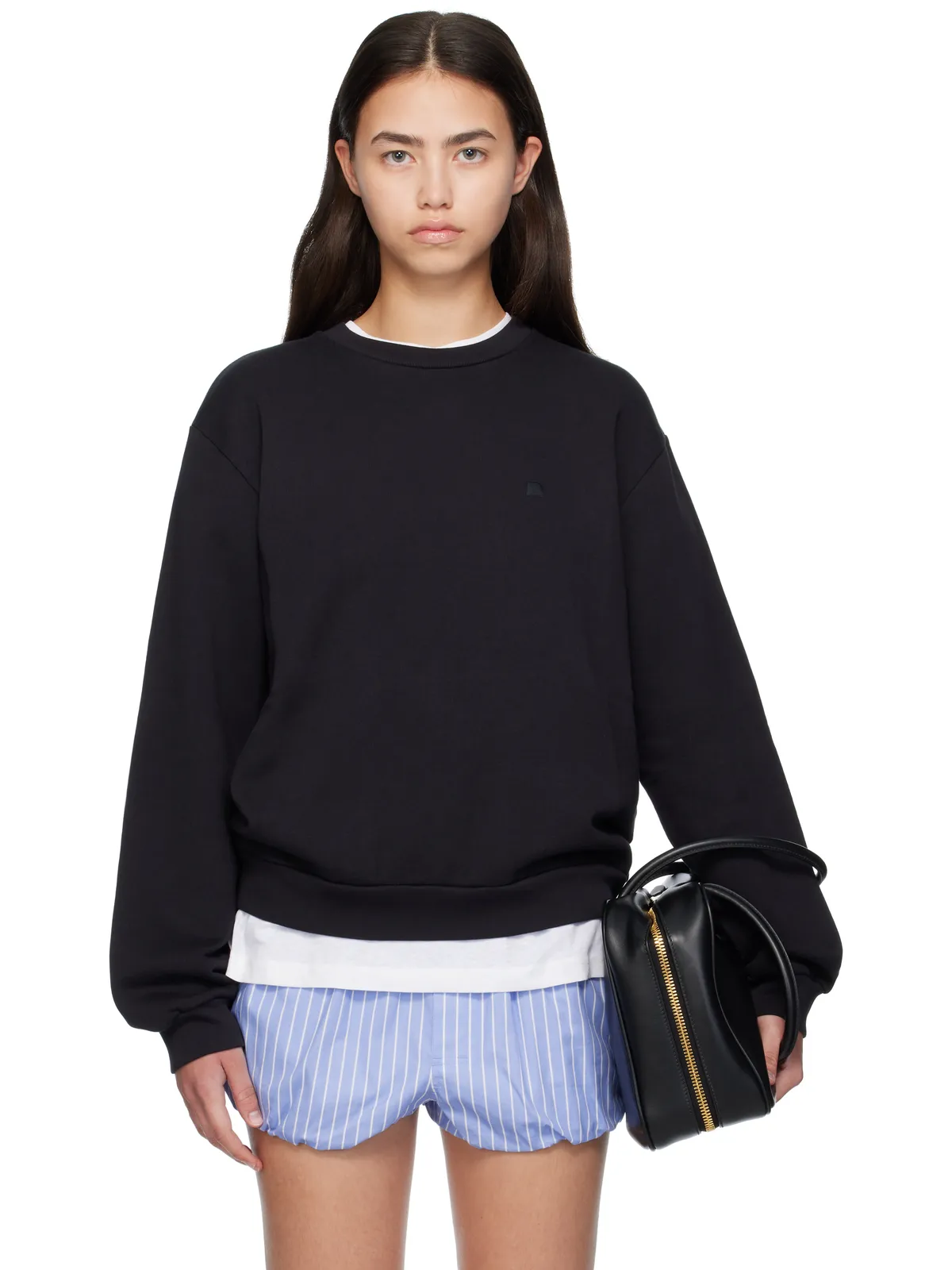 Acne Studios クルーネック フリース スウェットシャツ - 画像1