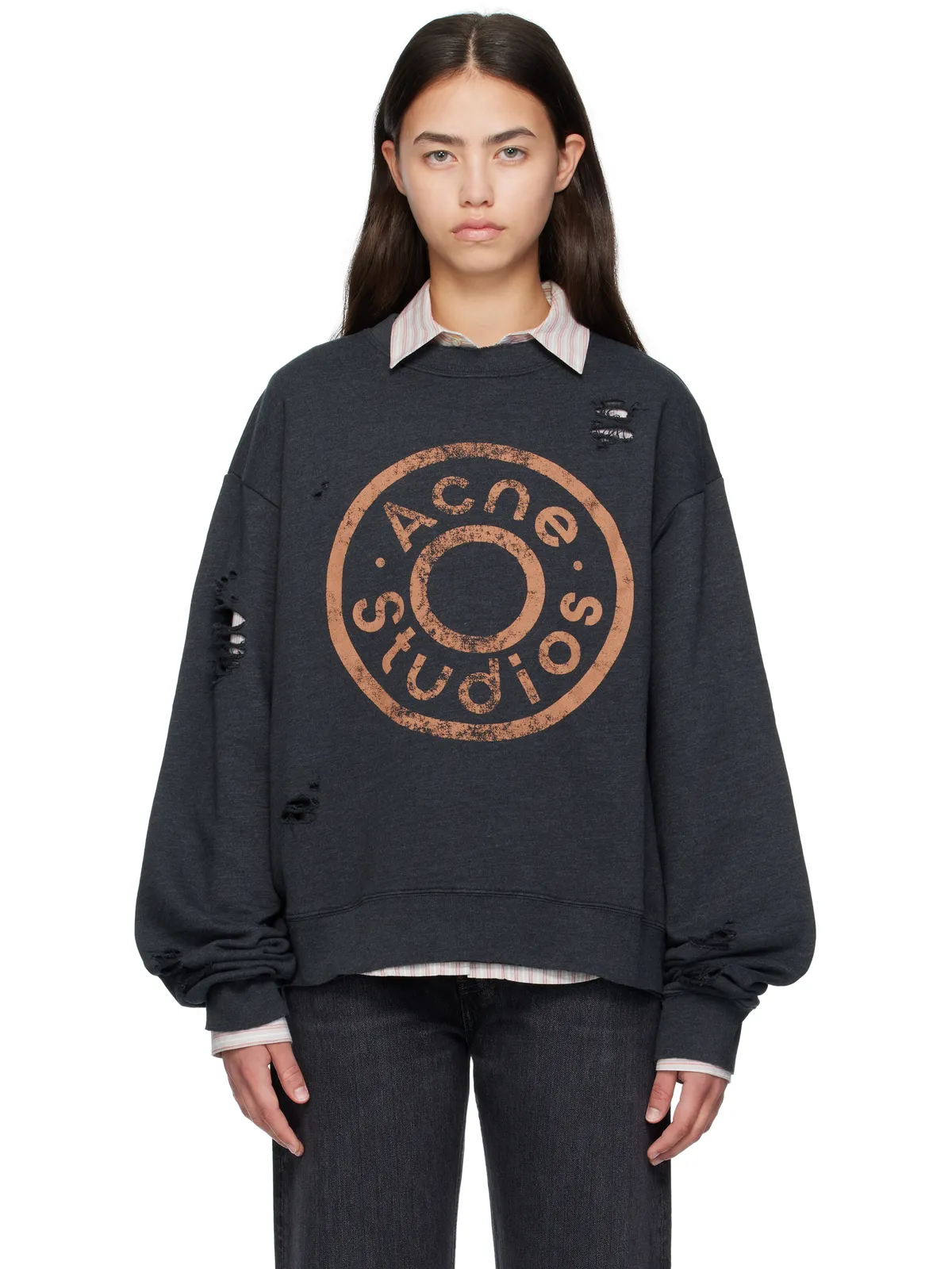 Acne Studios ロゴプリント スウェットシャツ - 画像1