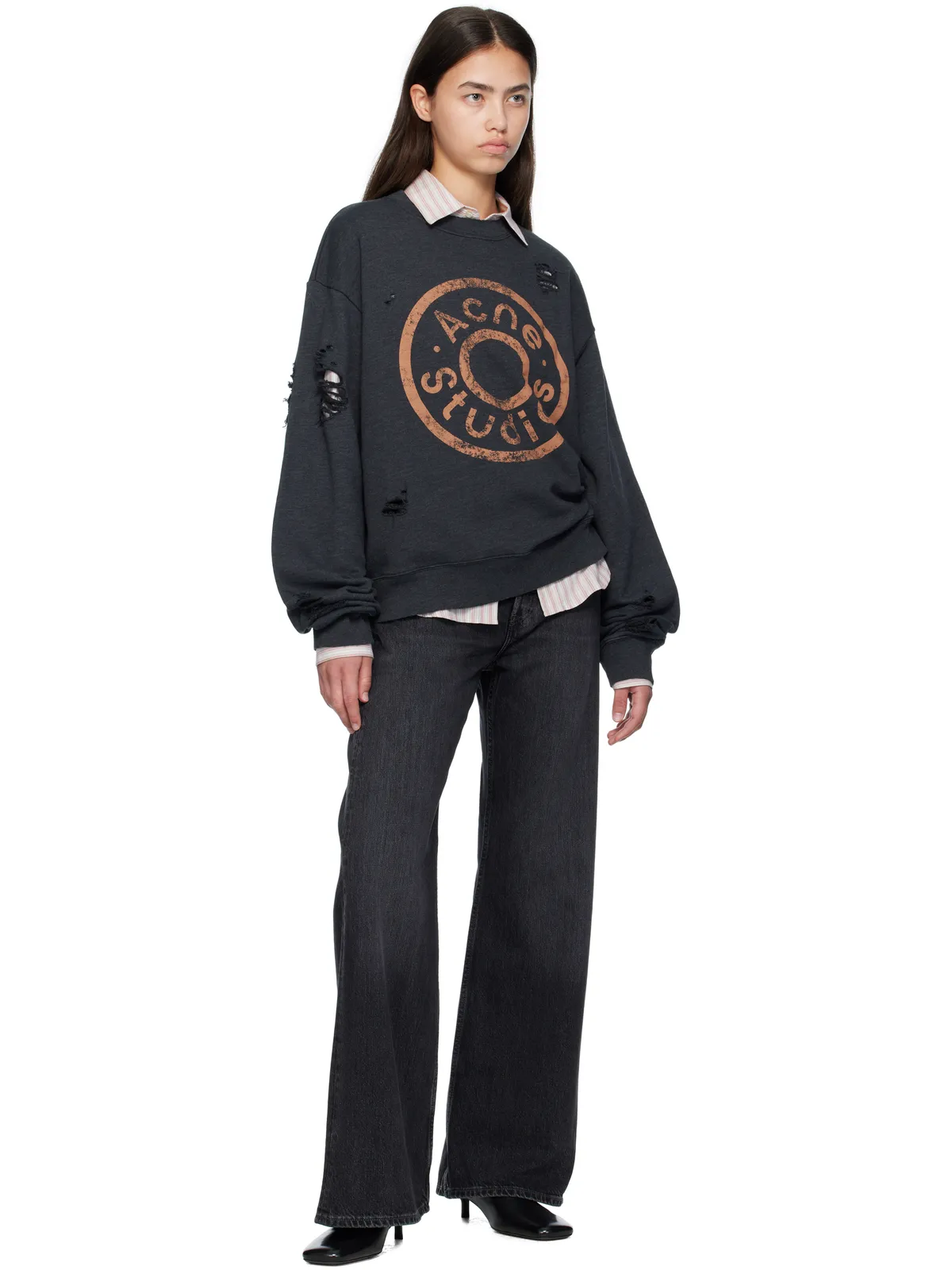 Acne Studios ロゴプリント スウェットシャツ - 画像4