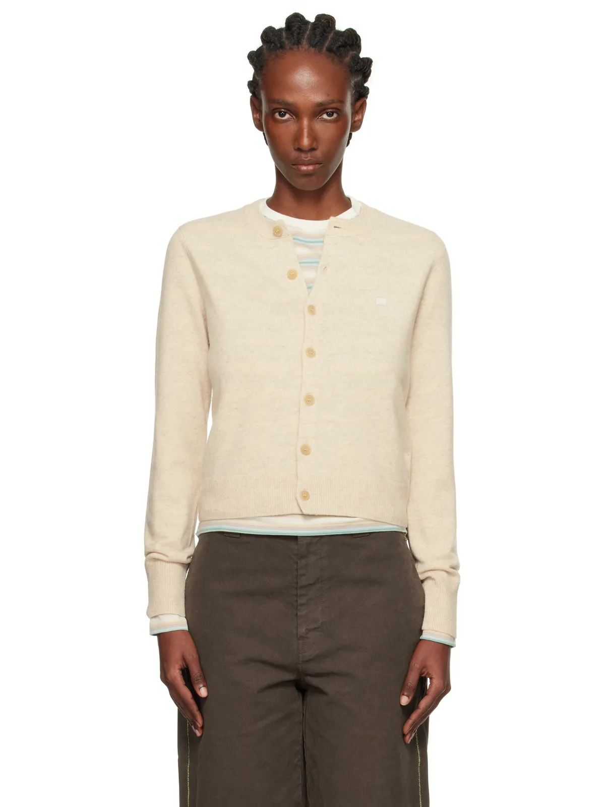 Acne Studios ヤクウール フィット カーディガン - 画像1