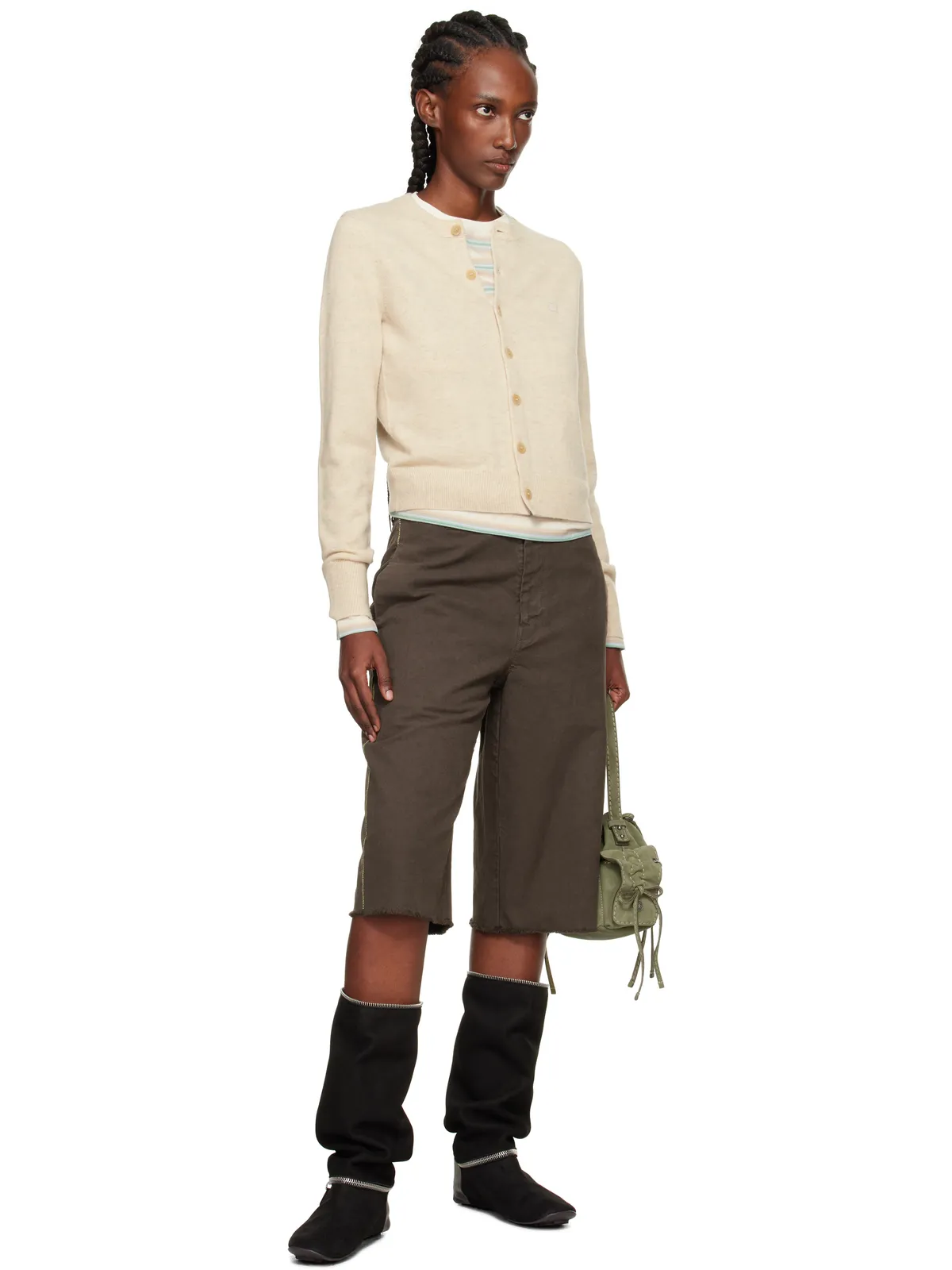 Acne Studios ヤクウール フィット カーディガン - 画像4