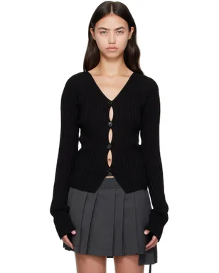 Acne Studios ボタンアップ リブ カーディガン - サムネイル1