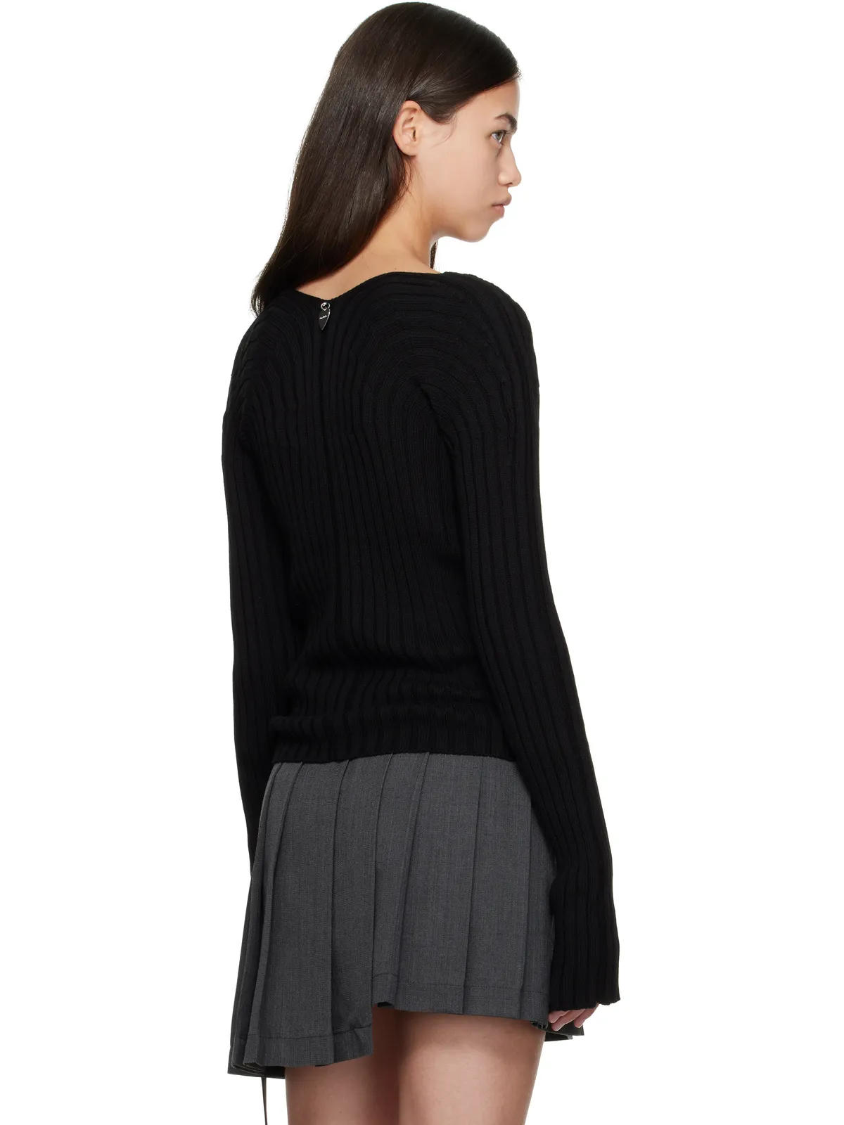 Acne Studios ボタンアップ リブ カーディガン - 画像3