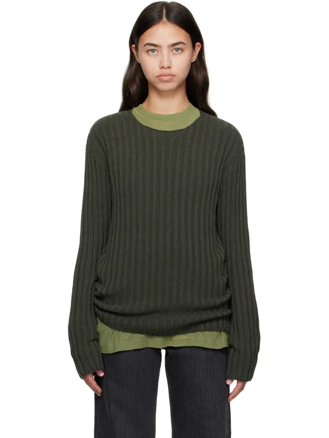 Acne Studios Acne Studios リブ クルーネックセーターの商品画像