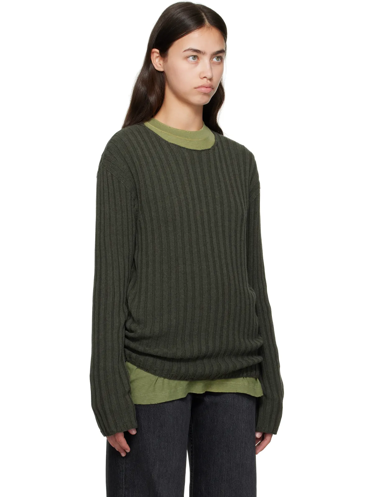 Acne Studios リブ クルーネックセーター - 画像2