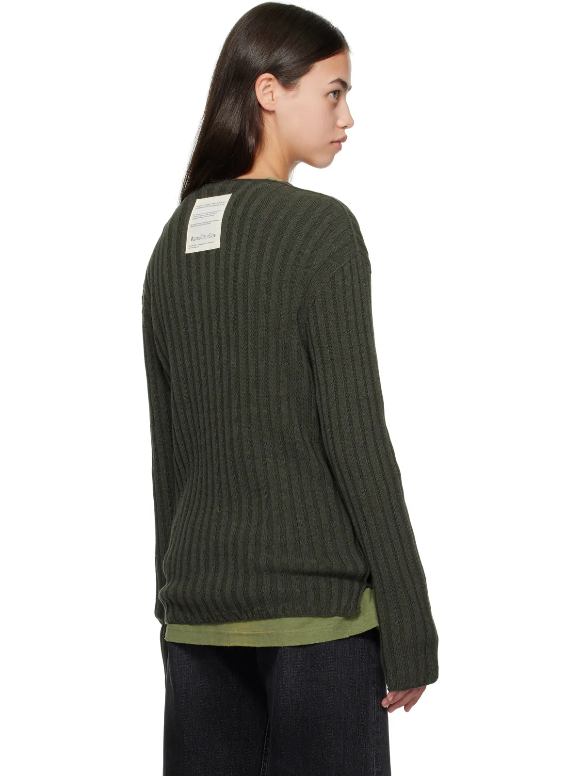 Acne Studios リブ クルーネックセーター - 画像3