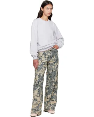 Acne Studios 1981 ディストレス モノグラム ジーンズ - サムネイル4