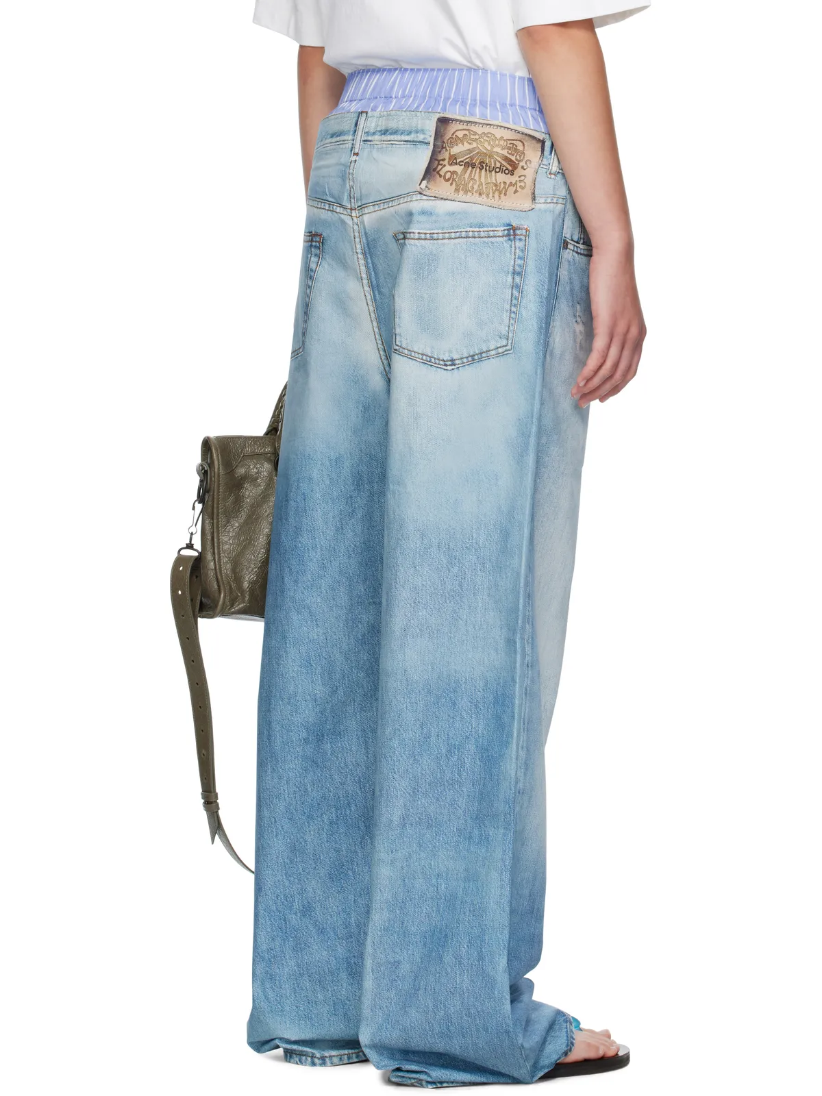 Acne Studios プリント トラウザーズ - 画像3