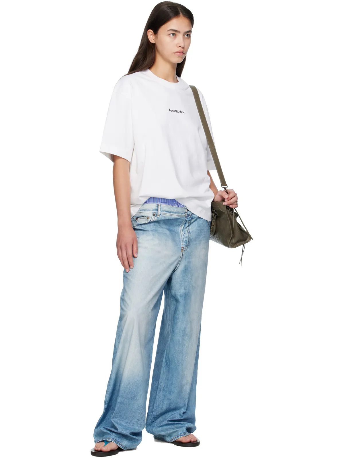 Acne Studios プリント トラウザーズ - 画像4