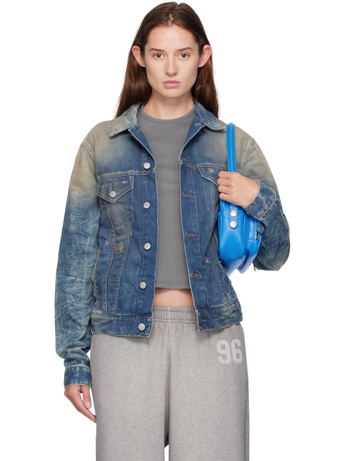 Acne Studios ディストレス デニムジャケット - 画像1