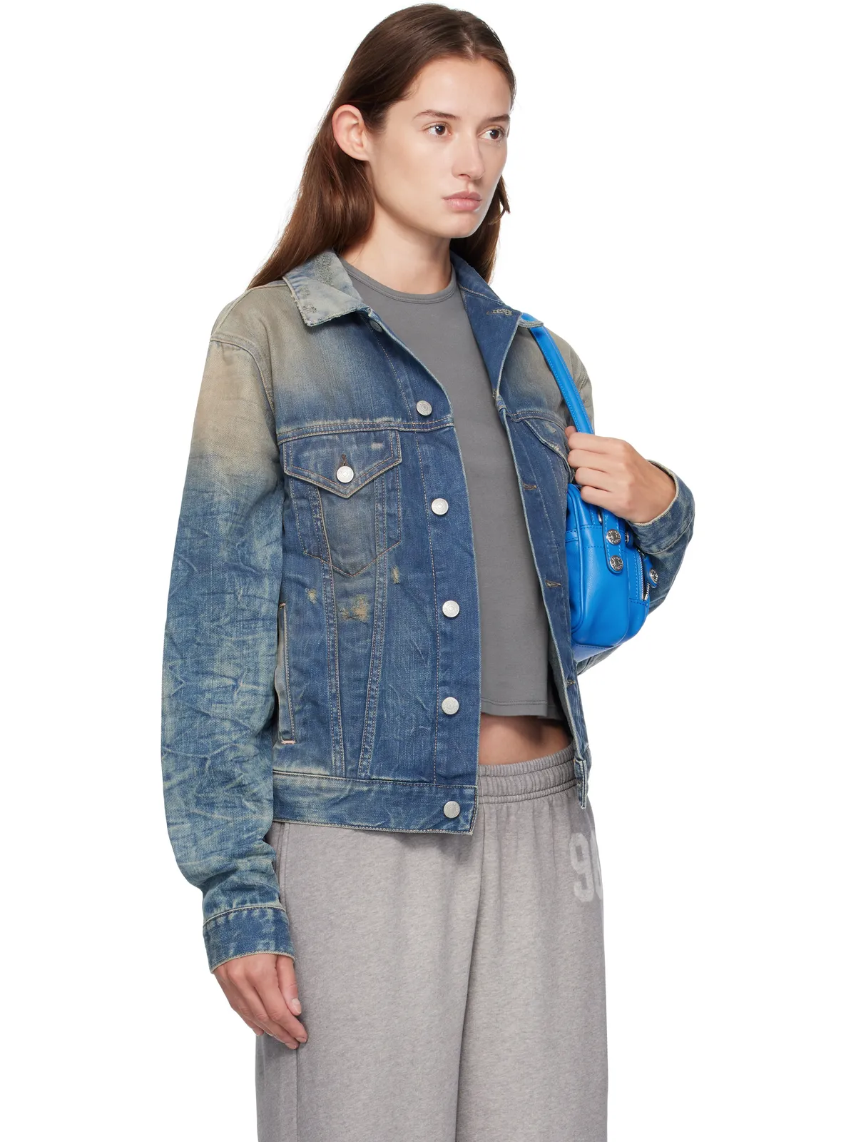Acne Studios ディストレス デニムジャケット - 画像2