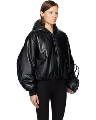 Acne Studios フード付き フェイクレザー ジャケット - サムネイル2