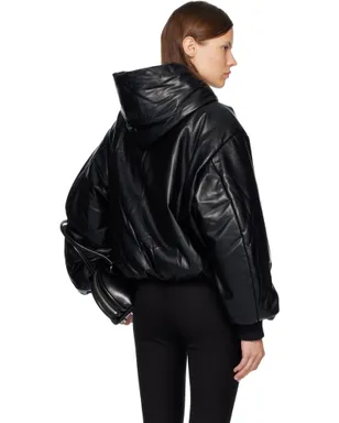 Acne Studios フード付き フェイクレザー ジャケット - サムネイル3