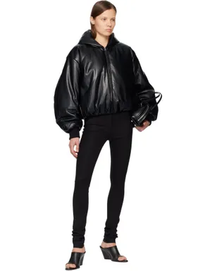 Acne Studios フード付き フェイクレザー ジャケット - サムネイル4