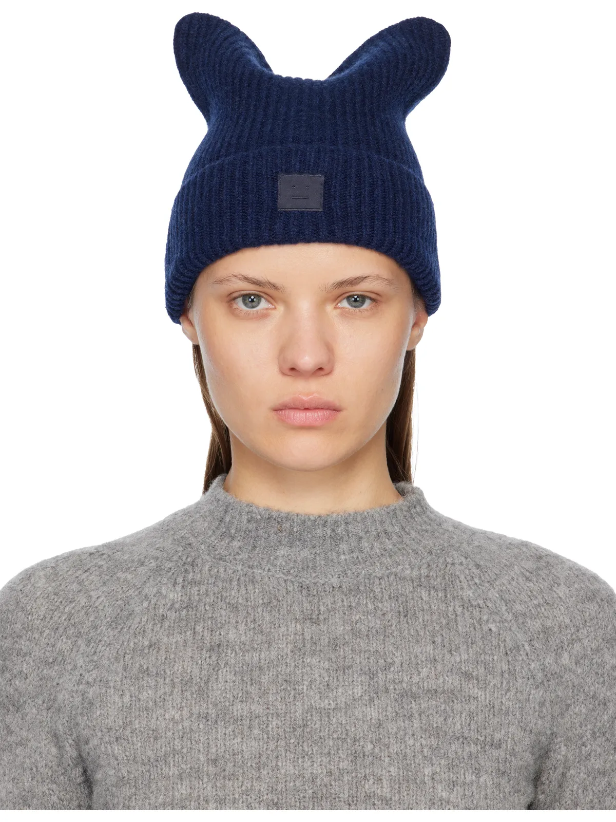Acne Studios Face Logo Square ビーニー - 画像1
