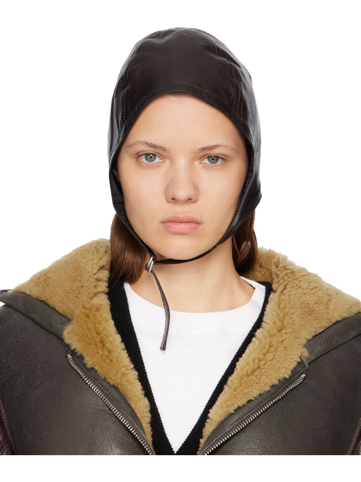 Acne Studios ラムスキン ハット - 画像1