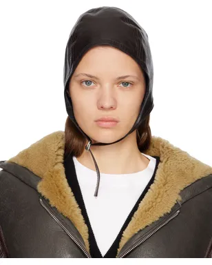 Acne Studios ラムスキン ハット - サムネイル1