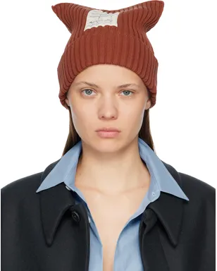 Acne Studios リブ ビーニー - サムネイル1