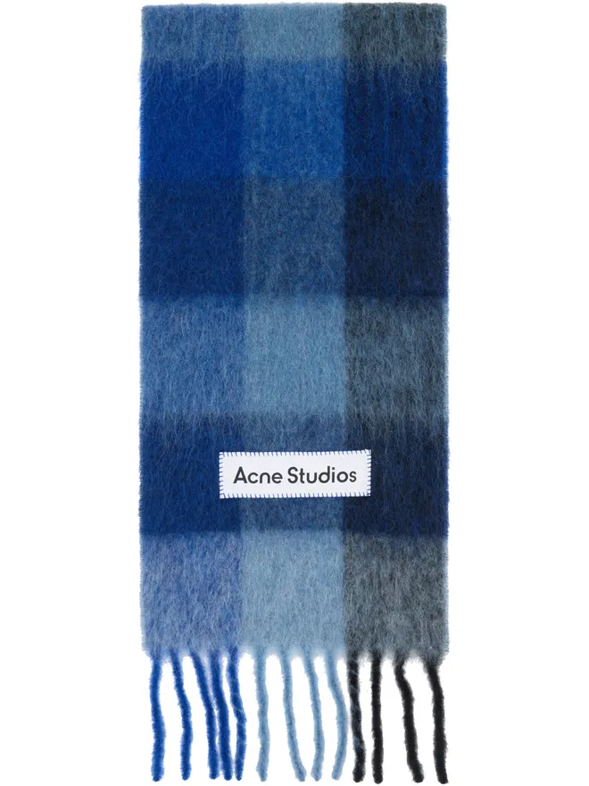 Acne Studios Acne Studios モヘア チェック マフラーの商品画像