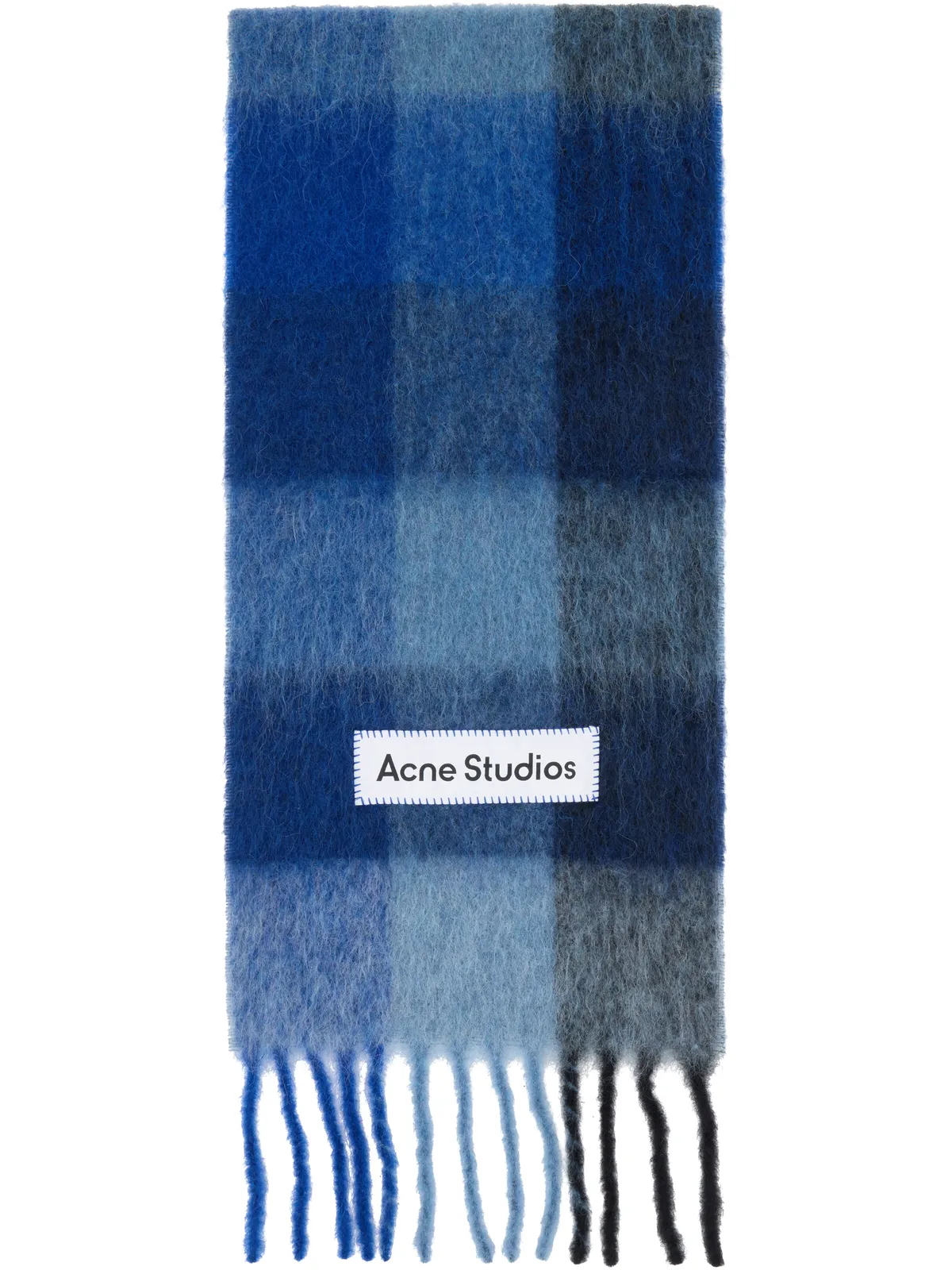 Acne Studios モヘア チェック マフラー - 画像1