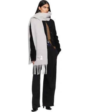 Acne Studios バイカラー アルパカ マフラー - サムネイル2