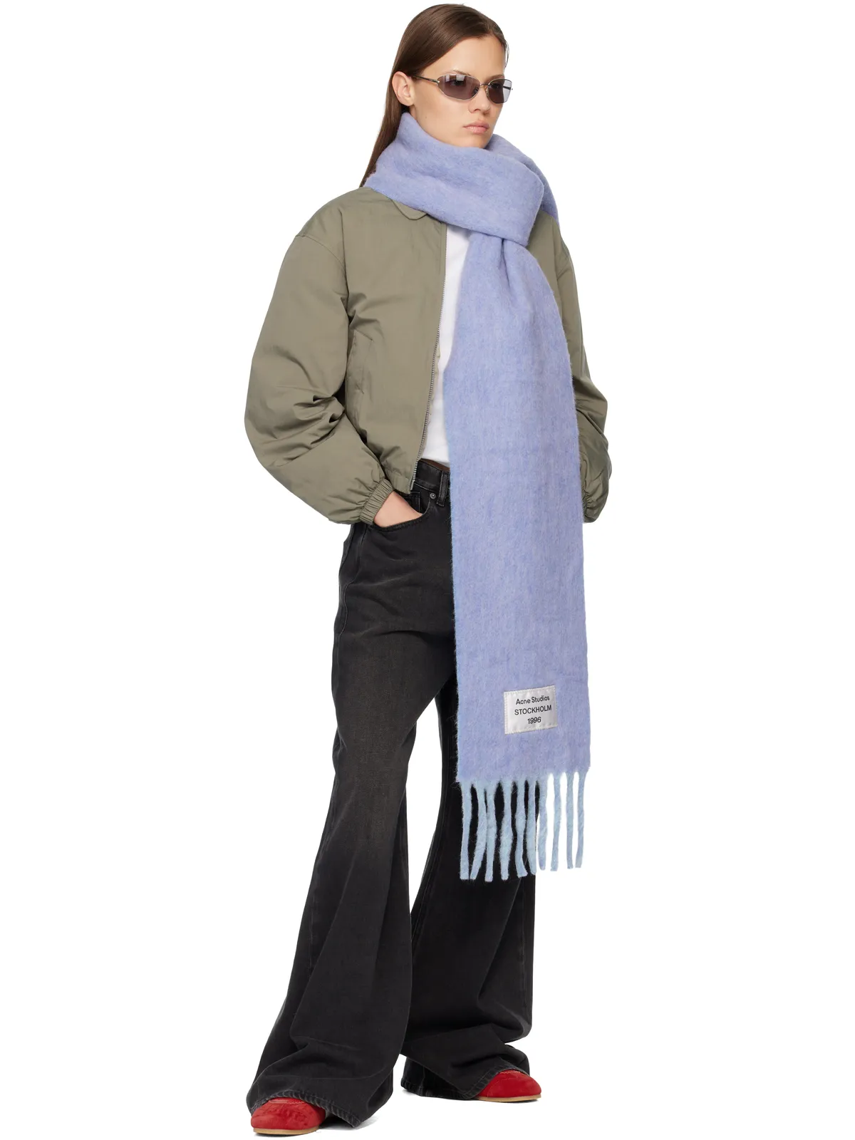Acne Studios Bicolor アルパカ マフラー - 画像3