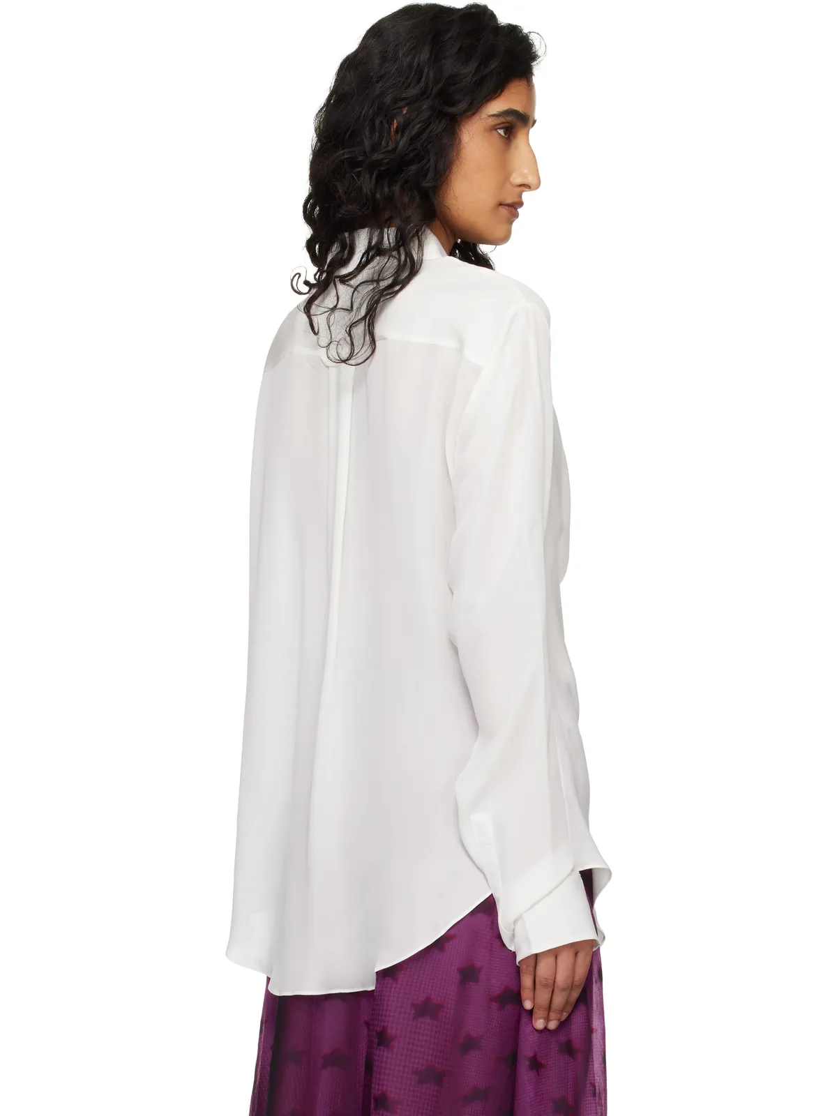 Acne Studios シルク ブラウス - 画像3