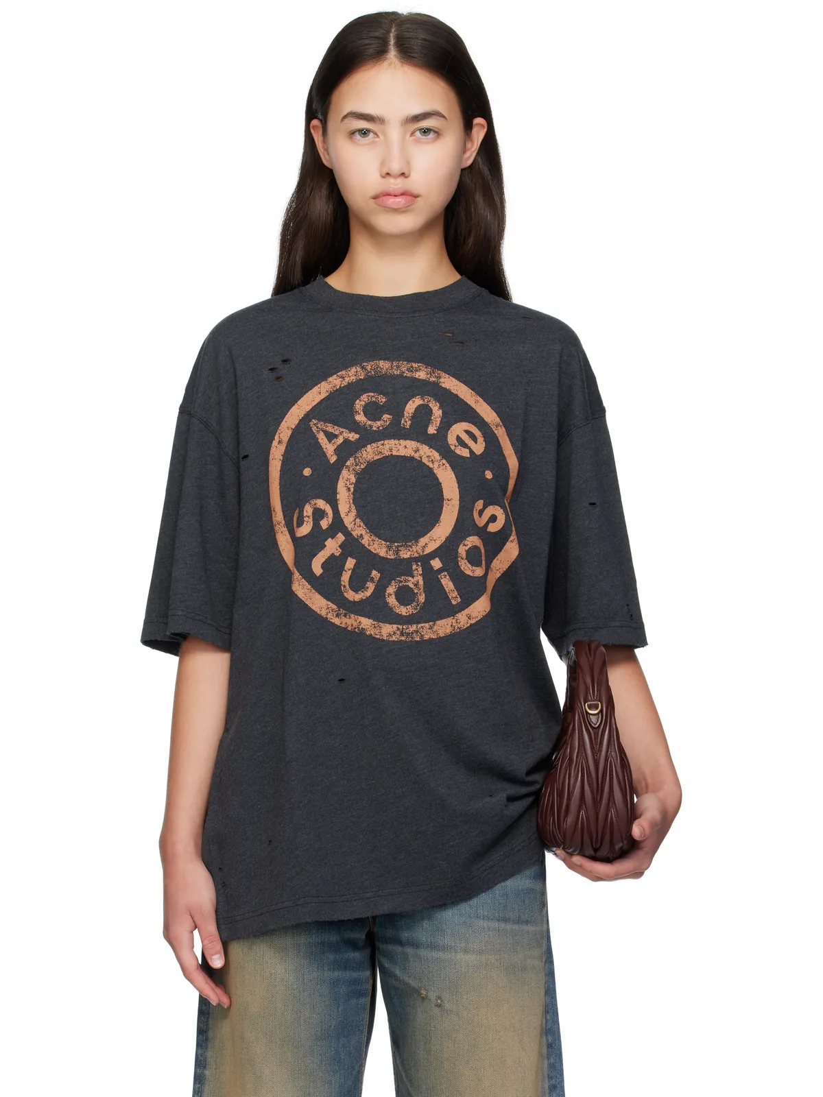 Acne Studios ロゴ リラックスフィット Tシャツ - 画像1