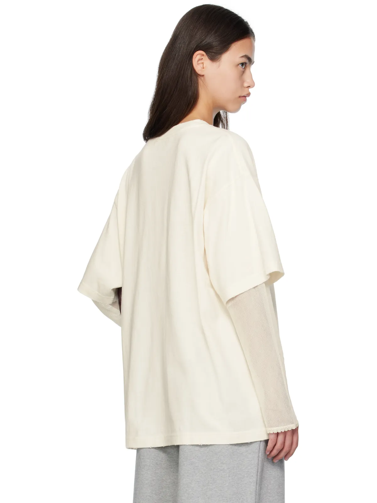 Acne Studios レイヤード プリントTシャツ - 画像3
