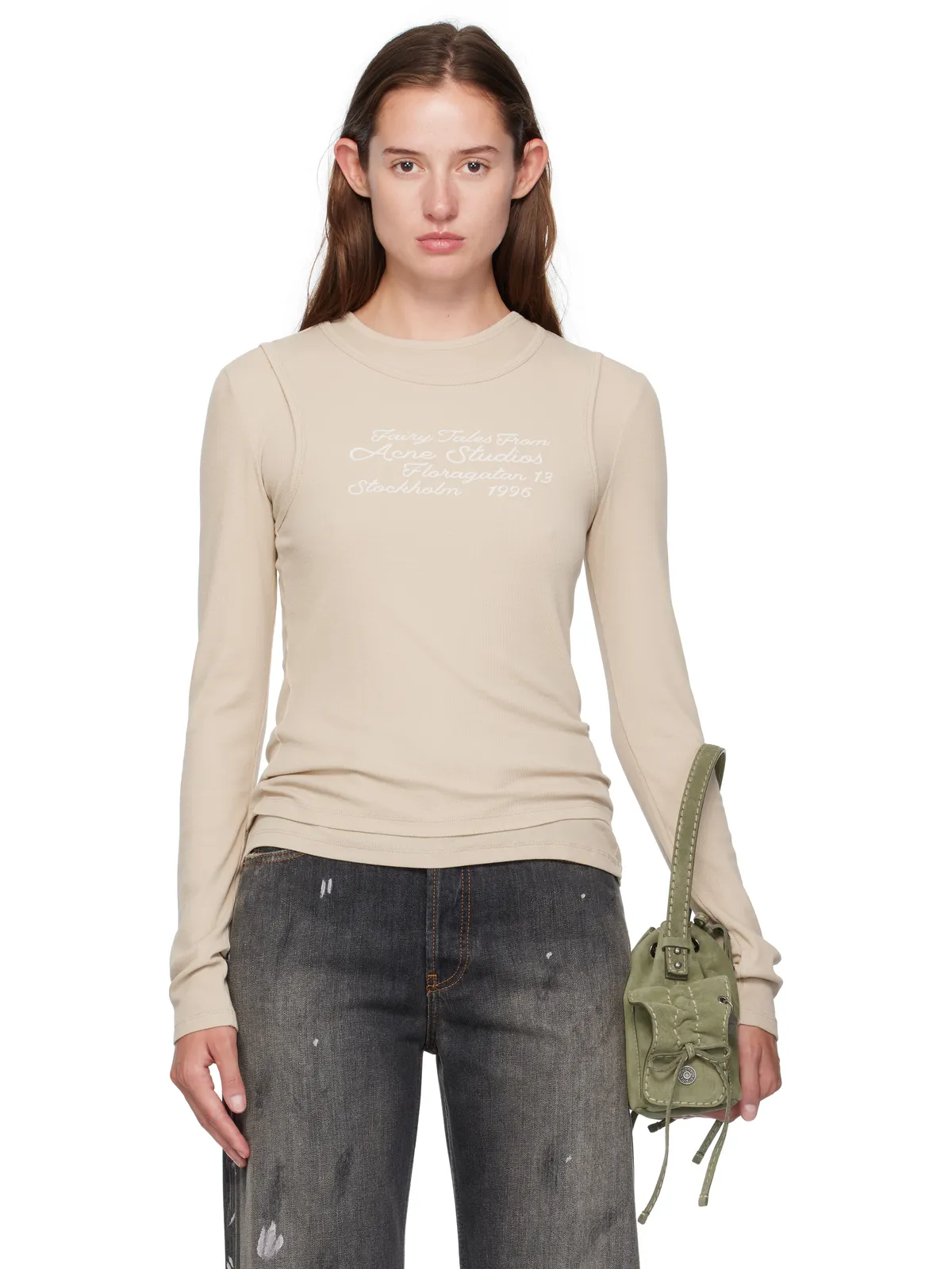 Acne Studios レイヤード 長袖Tシャツ - 画像1