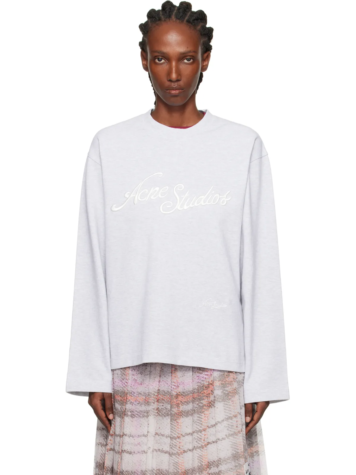 Acne Studios ロゴ刺繍 Tシャツ - 画像1