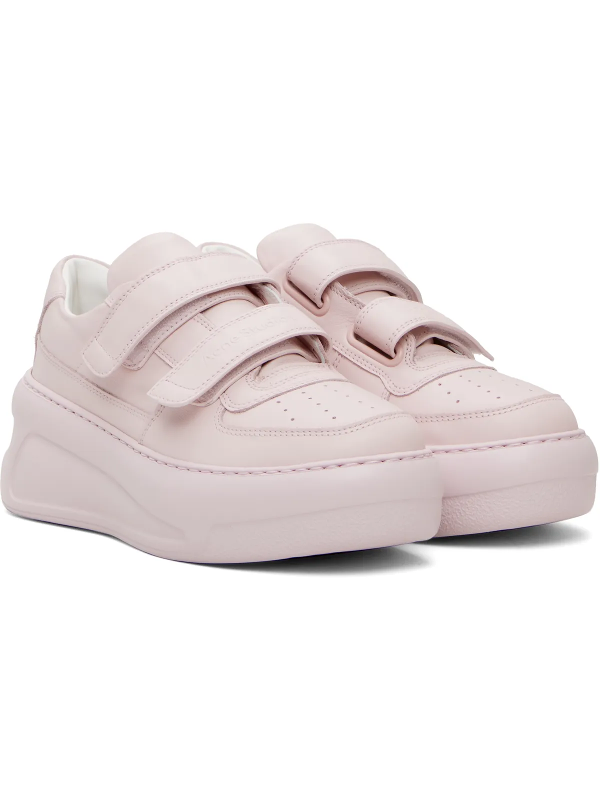 Acne Studios ベルクロストラップ プラットフォーム スニーカー - 画像4