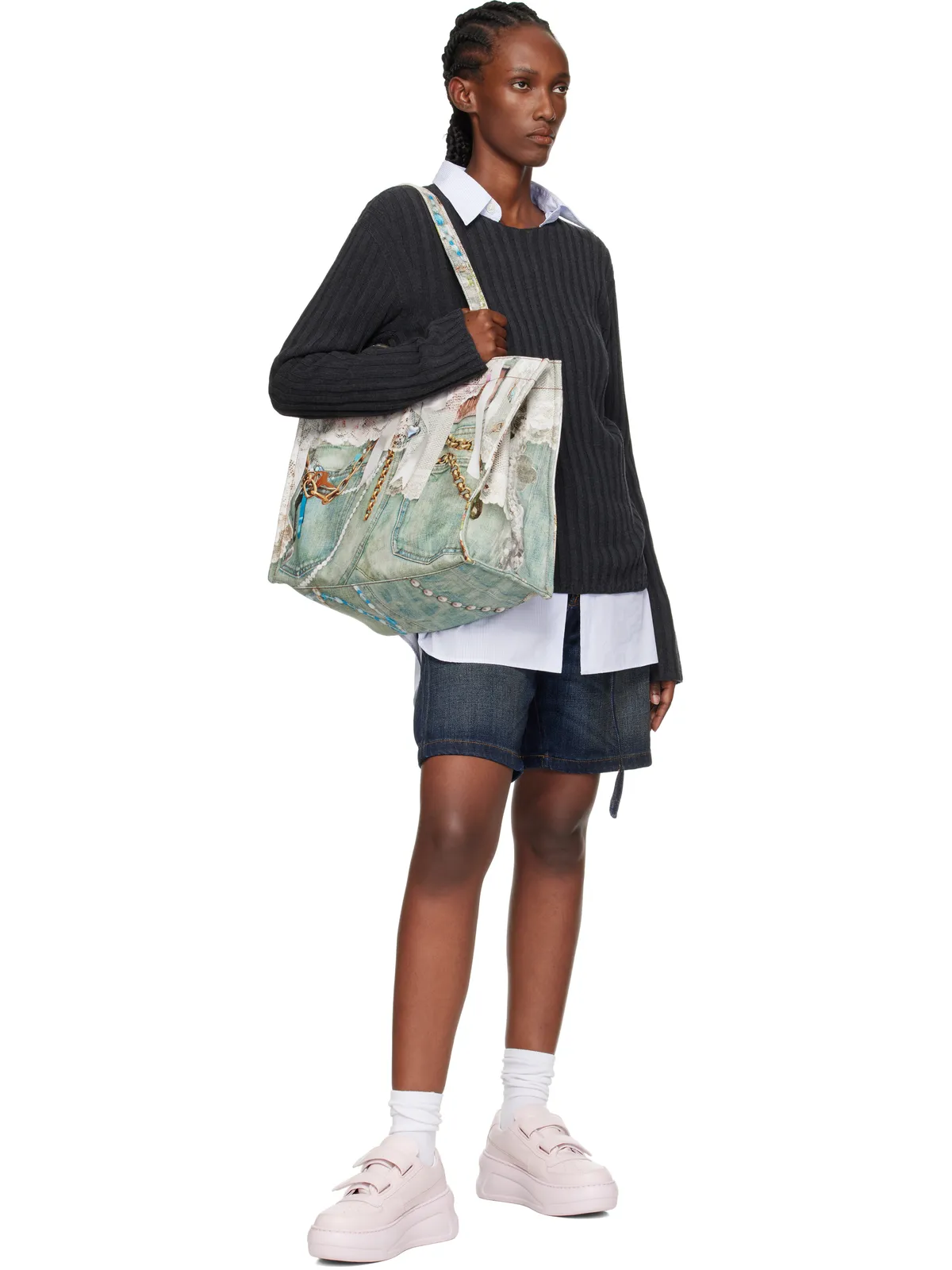 Acne Studios ベルクロストラップ プラットフォーム スニーカー - 画像5