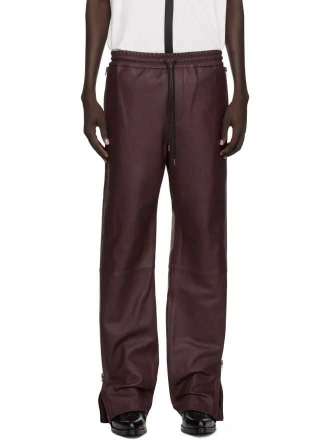 Acne Studios Acne Studios レギュラーフィット レザーパンツの商品画像